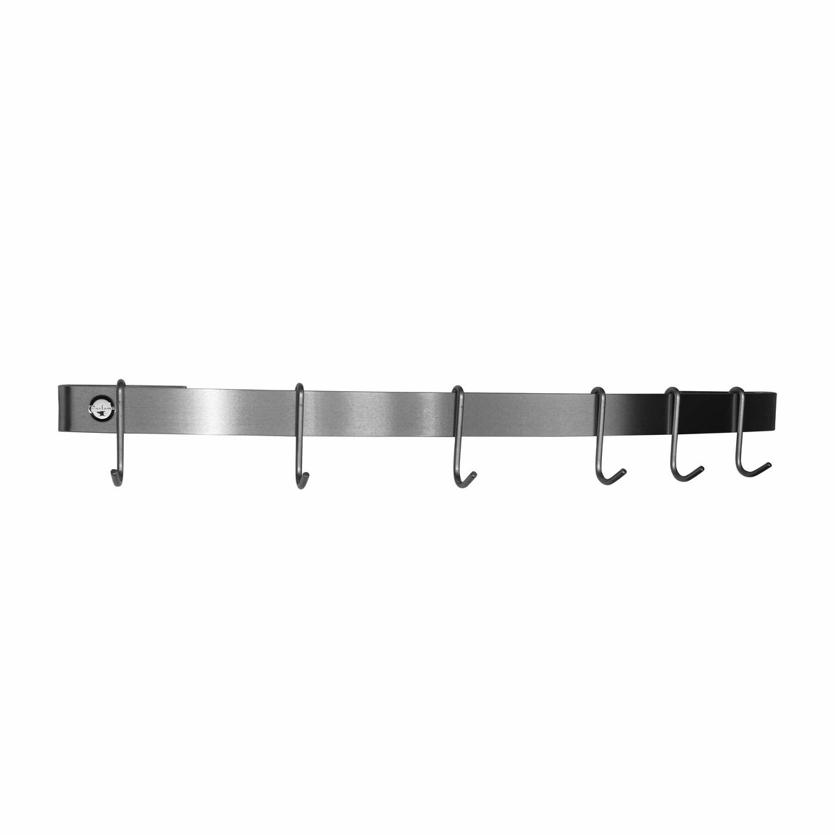 Enclume Wall Handcrafted Curved Wall Rack Utensil Bar w 6 Hooks