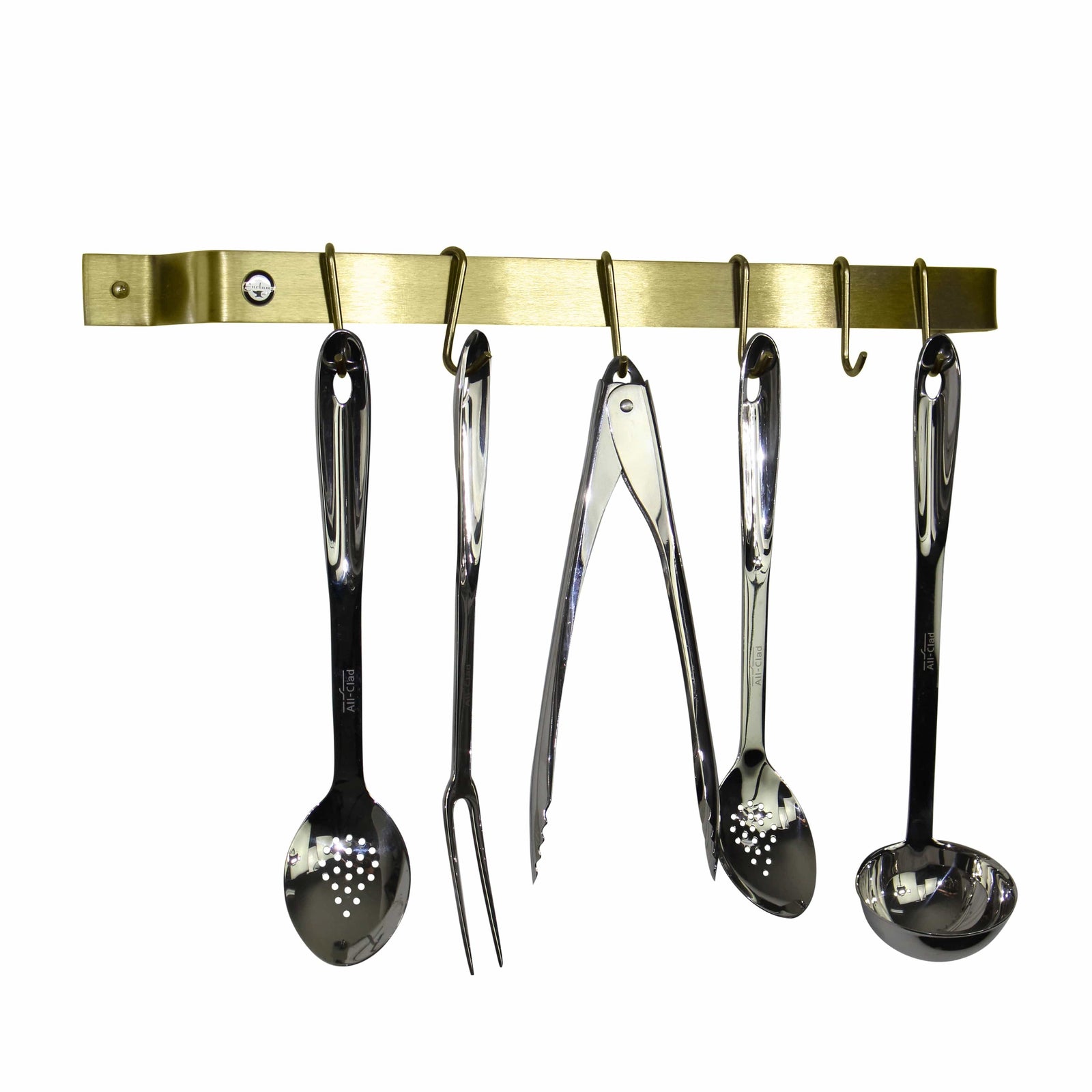 Enclume Wall Handcrafted Easy Mount Wall Rack Utensil Bar w 6 Hooks