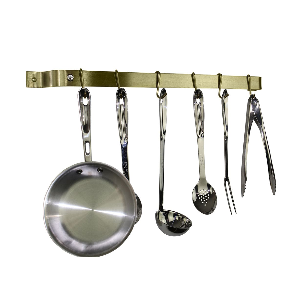 Enclume Wall Handcrafted Easy Mount Wall Rack Utensil Bar w 6 Hooks