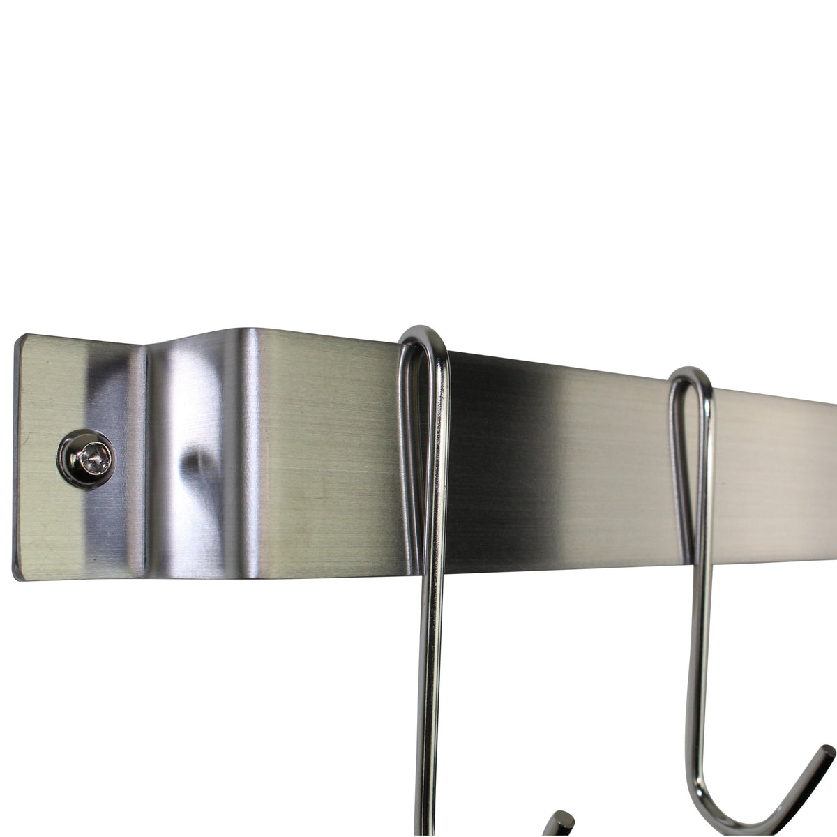 Rack It Up Wall Rack It Up Easy Mount Wall Rack Utensil Bar w Hooks Steel Grey Hammertone